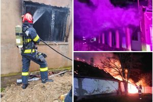 Peste o sută de intervenţii ale pompierilor din Bihor în minivacanţa de Paşte: Casă în flăcări din cauza unei lumânări (FOTO)