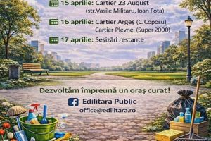 Continuă acţiunile din „Luna Curăţeniei” în Târgu Jiu