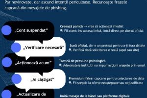 DNSC: Frazele-capcana care iti pot goli conturile. Cum te pacalesc atacatorii cibernetici 