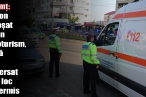 Neamţ: Pieton acroşat de un autoturism, după ce a traversat prin loc nepermis
