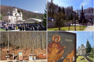 Sărbătoare mare la Izbuc: Procesiune, rugăciuni de dezlegare, slujbe şi pachete cu bucate pentru pelerini (FOTO)