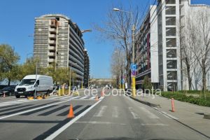 FOTO+VIDEO. Știri Constanta: Se amenajeaza un scuar la trecerea de pietoni din Mamaia, in zona Piatetei Cazinoului