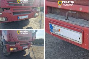Șmecherie de doi bani, amendă de peste 18.000 de lei: şofer prins pe DN1 cu numărul „mascat” ca să fenteze rovinieta (FOTO)