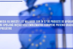 Comisia Europeana va investi 1,07 miliarde euro in 57 de proiecte de aparare