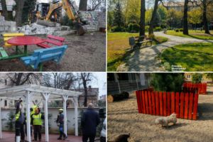 FOTO. Parcul Zurich, reîntregit. Canisită în locul terasei ilegale