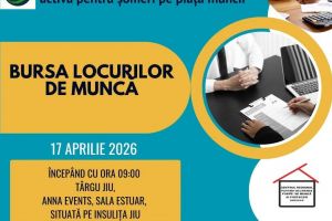 Gorjenii, aşteptaţi la o bursă de joburi, azi la Târgu Jiu