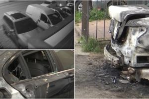 Un bărbat a dat foc unei maşini parcate lângă o instalaţie de gaz, pe o stradă din Făgăraş