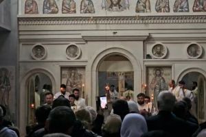 FOTO+VIDEO: Hram la manastirea Dervent din judetul Constanta de praznicul Izvorului Tamaduirii! Sute de persoane prezente la slujba 