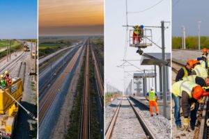 FOTO. Trenurile prind viteză: noi kilometri modernizaţi între Lugoj şi Timişoara, deschişi circulaţiei