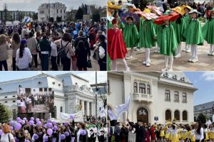 Parada Florilor transformă Piteştiul într-o grădină vie! 1800 de copii au cucerit centrul oraşului