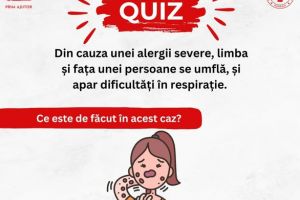 Crucea Rosie Romana: Curs de prim ajutor in cazul reactiilor grave privind alergiile de primavara