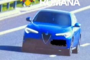 Viteză extremă pe DEX 12: şofer prins cu 217 km/h de poliţiştii din Serviciul Rutier Olt/ FOTO