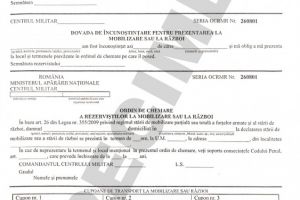 Ministerul Apararii Nationale: Actualizare permanenta a datelor personale ale cetatenilor din rezerva operationala.