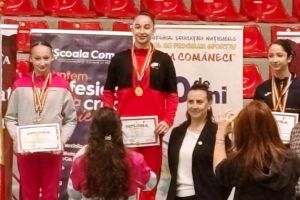 Performanţă de excepţie pentru gimnasta focşăneană Bianca Holban: cinci medalii de aur la Campionatul Naţional Școlar de Gimnastică Artistică feminină