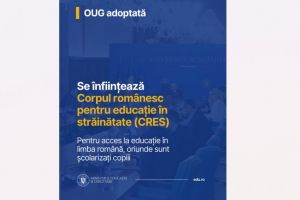 Guvernul a aprobat infiintarea Corpului Romanesc pentru Educatie in Strainatate 