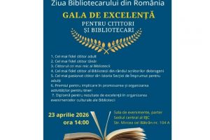 Gala de Excelenta la Biblioteca Judeteana Ioan N. Roman Constanta. Bibliotecarii si cititorii, celebrati pe 23 aprilie