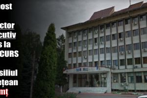 Un post de director executiv scos la CONCURS de Consiliul Judeţean Neamţ