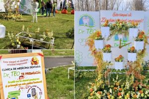 Un colţ al zâmbetelor la Simfonia Lalelelor: standul Clinicii Dr. TEO atrage vizitatorii cu un decor jucăuş şi interactiv