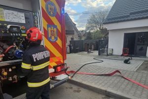 Incendiu la un operator economic din Reghin