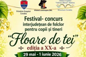 Festivalul „Floare de tei” revine la Corabia: patru zile de folclor şi spectacole pentru copii şi tineri/ Programul manifestării