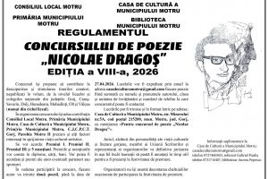 Motru: Debutează o nouă ediţie a Concursului de Poezie „Nicolae Dragoş”