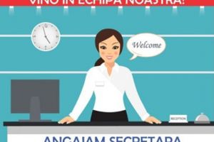 O companie din Slatina angajează secretară. Se oferă salariu atractiv şi mediu de lucru profesionist