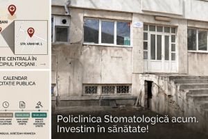 Sediul fostei policlinici stomatologice din Focşani, dat în chirie de consiliul judeţean
