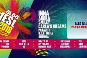 Alba Fest 2018: Inna, Andra, Smiley, Carla’s Dreams, Paraziţii, B.U.G. Mafia, Antonia vor urca pe scena festivalului