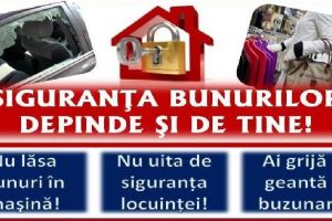 23 mai – Ziua prevenirii infracţionalităţii contra patrimoniului