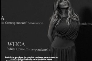 O romanca, prezenta la Dineul Corespondentilor de la Casa Alba, in momnentul atacului armat