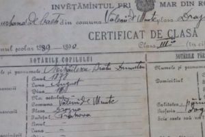 Povestea unei fotografii. Certificatul de clasă al anului şcolar 1889-1890