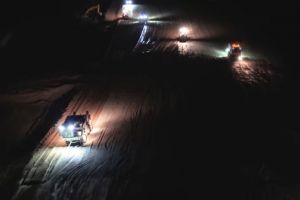 Autostrada A7 prinde viteză: lucrările continuă zi şi noapte pe Autostrada Moldovei