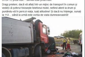 Apel MAI după groaznicul accident din Ungaria: Dacă şoferul mijlocului de transport în comun foloseşte mobilul, luaţi atitudine! Sunaţi la 112!