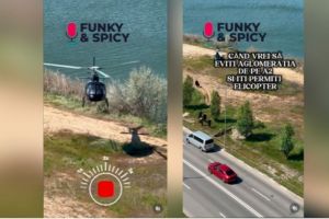 Fara nasu si fara pod: VIDEO. Solutia unui turist aflat in Mamaia pentru a scapa de traficul de pe Autostrada Soarelui