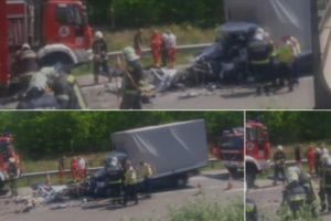 FOTO/ VIDEO/ Un nou ACCIDENT MORTAL pe autostrada M5 din Ungaria – Un român şi-a pierdut viaţa după o coliziune între o camionetă şi un TIR