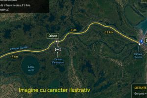 Petiţie: „Sulina merită un drum care să o lege de România continentală”