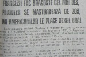 Datele INCREDIBILE ale ultimului SONDAJ PLAYBOY. Memoria EvZ