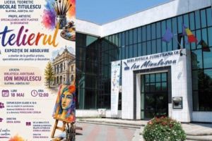 Expoziţie de absolvire a elevilor de la profilul artistic al Liceului „Nicolae Titulescu” Slatina