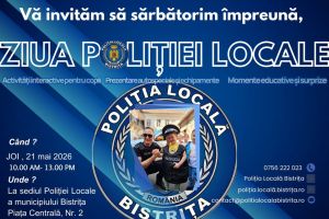 Ziua Porţilor Deschise la Poliţia Locală Bistriţa, în Piaţa Centrală