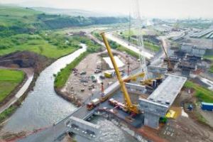 Imagini cu Podul de la Gilău, parte din A3 Autostrada Transilvania - VIDEO