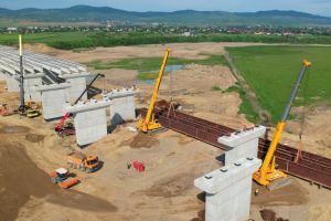 UMB accelerează lucrările pe A7: toate pilele Pasajului CF Nicolae Bălcescu au fost finalizate