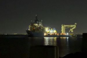 Midia Marine Terminal: Macaraua Anadolu si nava Ataman au sosit in port pentru ranfluarea remorcherului scufundat 