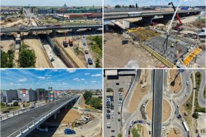 Pasajul pe sub centura Oradea din Calea Aradului începe să se vadă: a început turnarea planşeului (FOTO)
