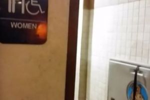 Reacţia unei femei când găseşte un transexual în toaleta femeilor. Alţii cum ar fi reacţionat? - VIDEO CONTROVERSAT