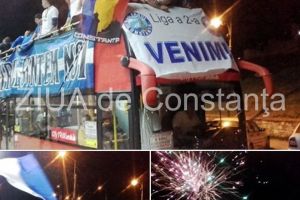 Tur cu autobuzul supraetajat: Promovarea SSC Farul, sarbatorita cu foc de artificii, pe faleza Cazinoului