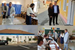 FOTO/VIDEO/ Referendum la Sebeş: Viceprimarul Adrian Bogdan şi consililierul local Radu Cristian s-au prezentat de dimineaţă la urne. Primarul ”navetist” Dorin Nistor a ajuns la vot cu întârziere
