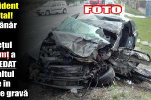 Accident mortal! Un tânăr din judeţul Neamţ a decedat iar altul este în stare gravă