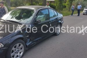 Imagini de la eveniment. Accident rutier in statiunea Mamaia, in zona Hotelului Olt. O persoana a fost ranita (galerie foto)   