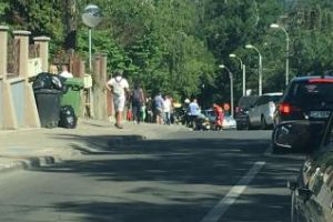 Accident pe Republicii! Motociclist lovit când ieşea din parcare