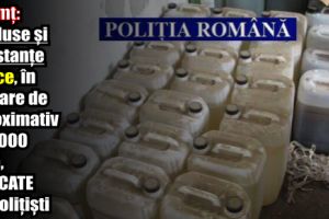 Neamţ: Produse şi substanţe toxice, în valoare de aproximativ 100.000 Euro, ridicate de poliţişti